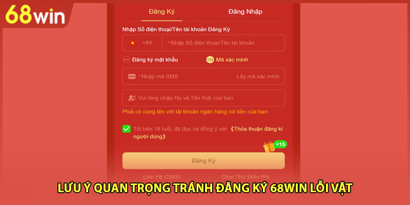 Đăng Ký 68WIN - Nhận Ngay Ưu Đãi Nạp Đầu 100K Về Ví - WINZEN96